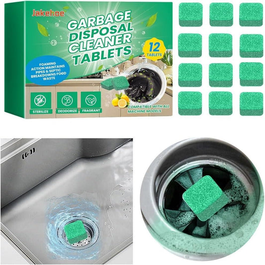 Garbage Disposal Cleaner Deodorizer Tablets (Pack of 12)