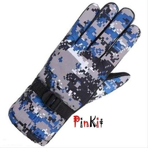 Men's Winter Warm Army Printed Gloves