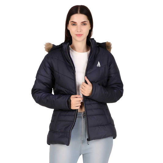 Women's Solid Fluffy/ Puff Jackets