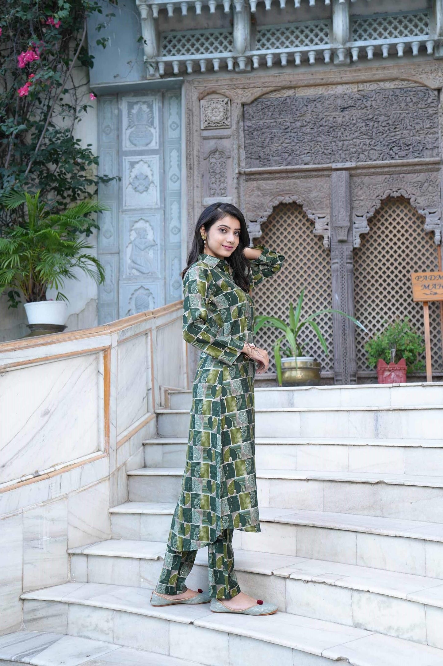 Cotton Printed Full Sleeves Women Kurta & Pant Set