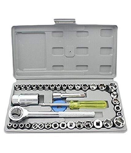 Automobile Box Wrench Sleeve Suit Auto Car Repair Hardware 40 in 1 Pcs Tool Kit and Screwdriver and Socket Set