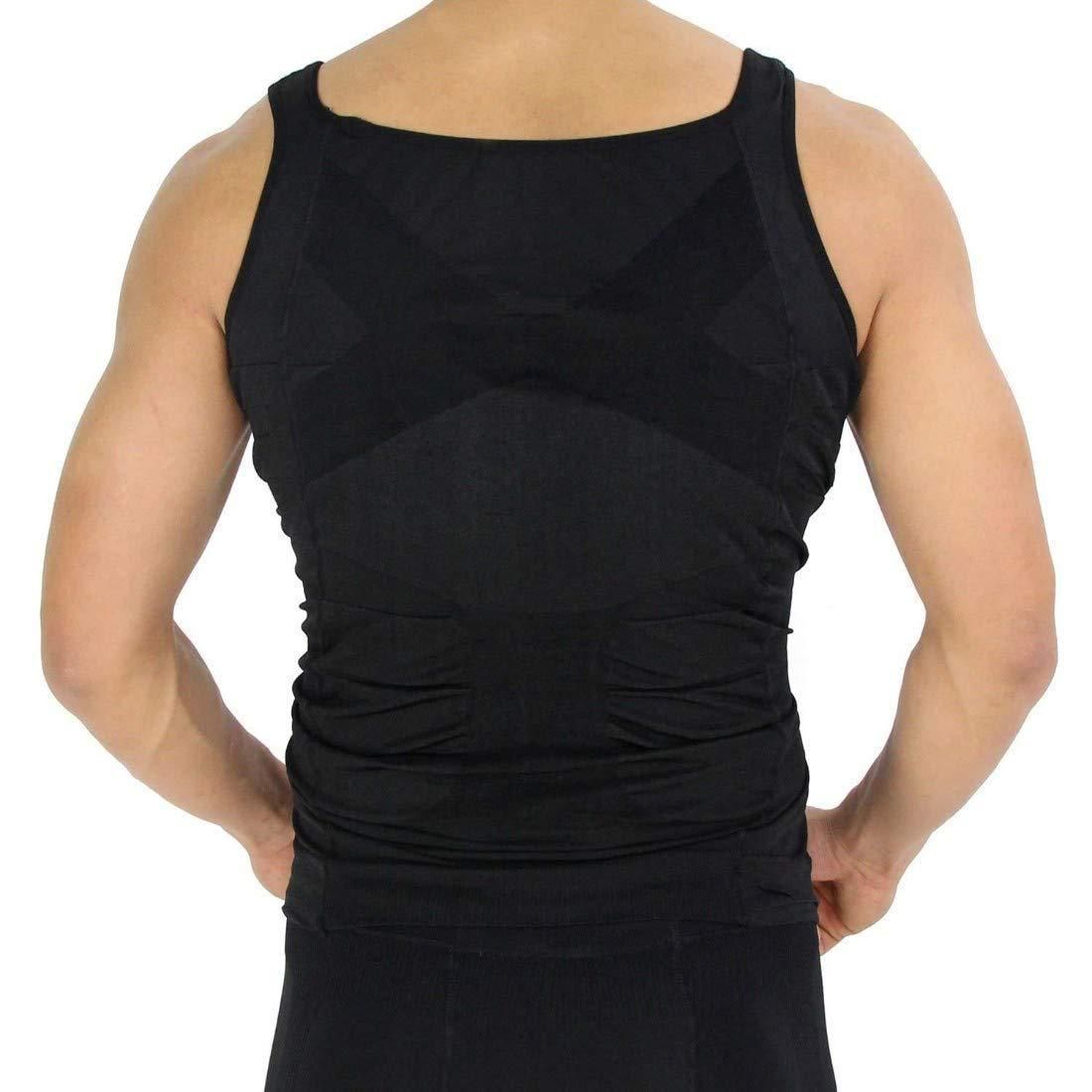 Men's Solid Compression Flexvest (Black)