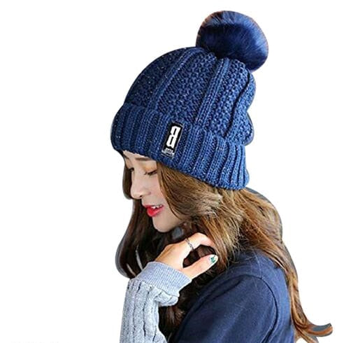 Women's  Winter Soft Warm 1 Set Snow Proof Ball Cap / Woolen Beanie Cap with Scarf