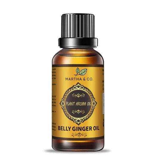 Belly Drainage Ginger Oil, Slimming Tummy Ginger Oil, Ginger Essential Oil for Swelling and Pain Relief, Care for Skin (30ML) (Pack Of 2)