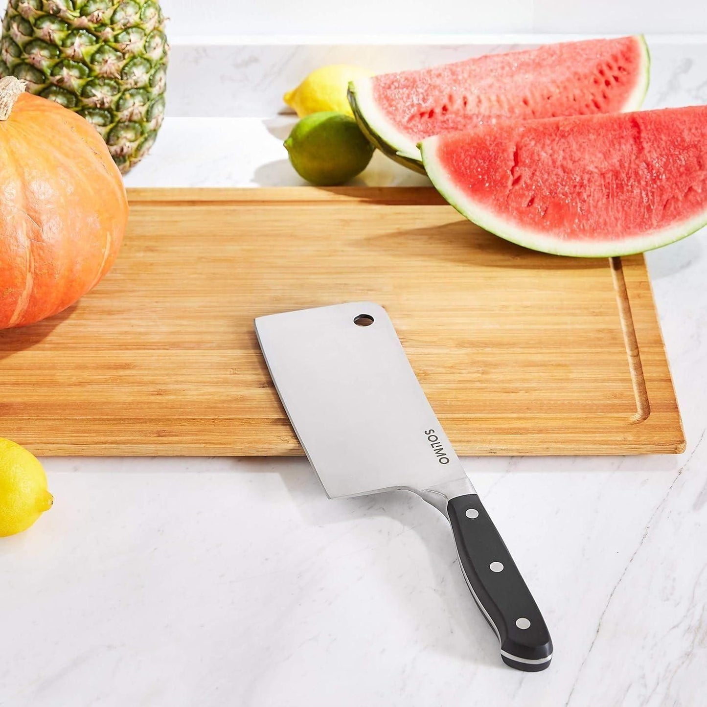 High-Carbon Stainless Steel Meat Cleaver/Knife Pack of 2