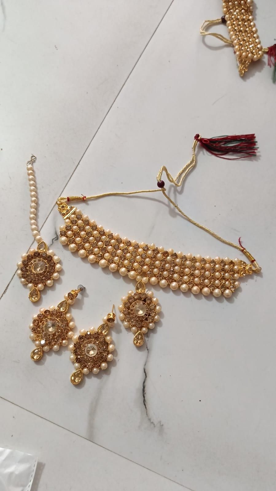 Alloy Gold Plated Jewellery Set