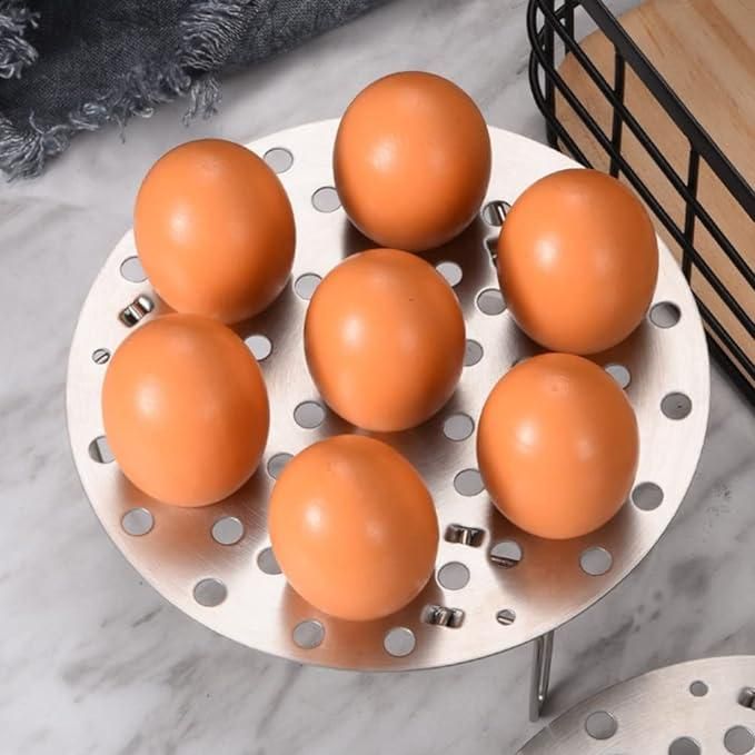 Stainless Steel Folding Steamer Rack for Eggs and Veggies